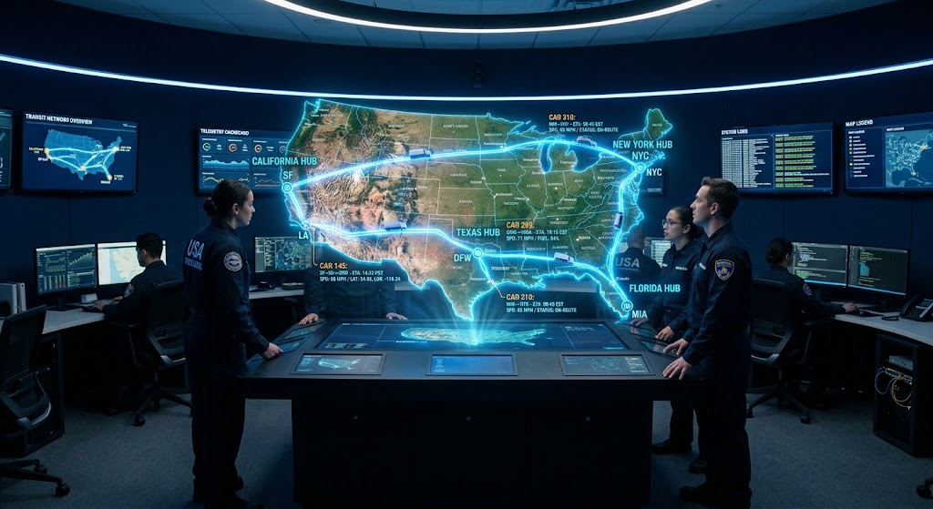 Vanta Auto Transport AI Logistics & Route Telemetry Command Center